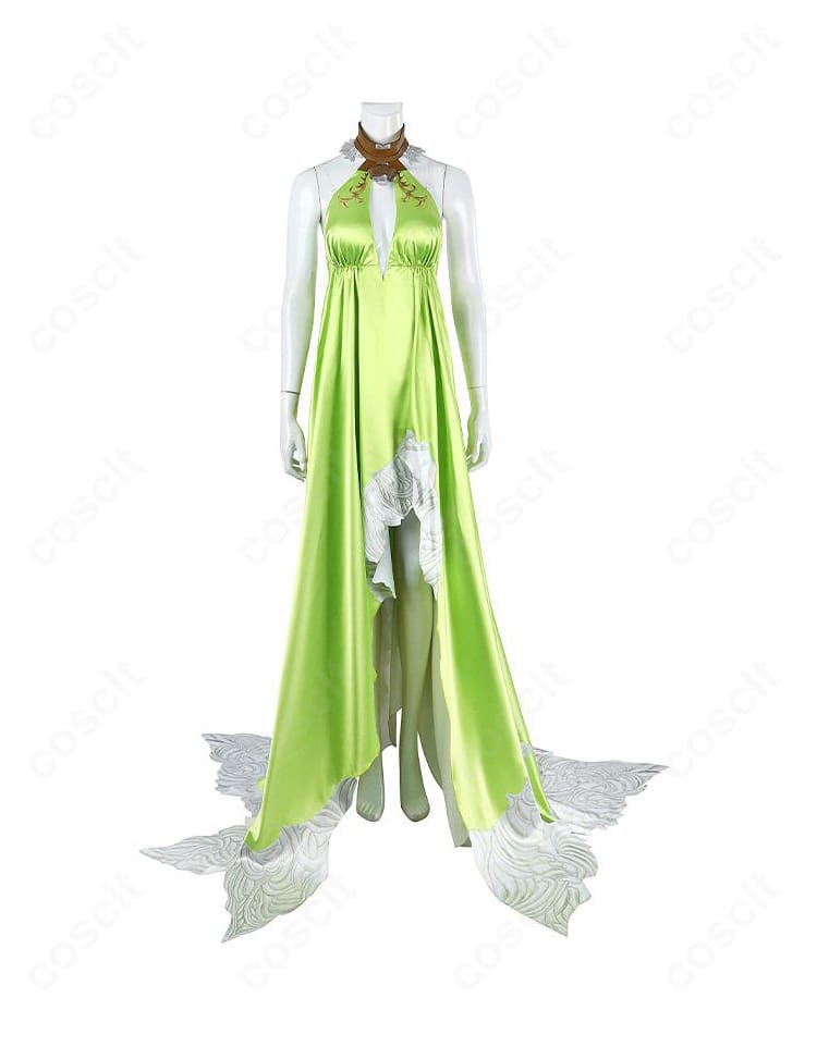 スカート裾装飾のクローズアップ。花柄パーツの立体感と縁取りの精緻さが伝わる。