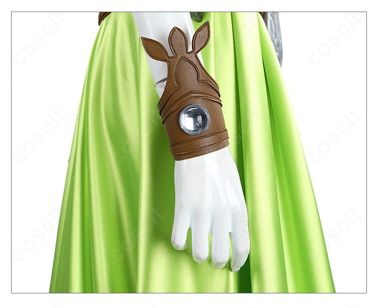 首飾り背面の留め具と構造。サイズ調整のしやすさが分かるカット。