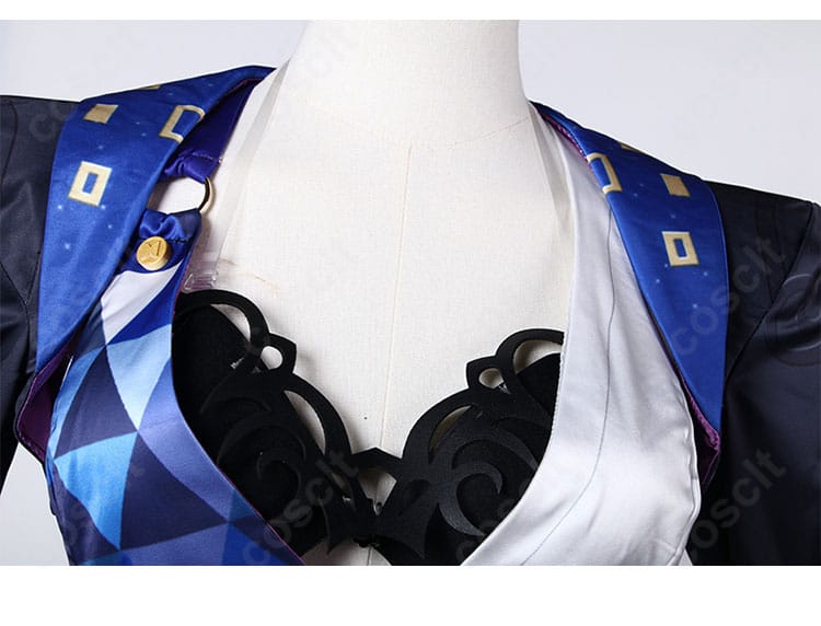 ジェイド 十の石心コスプレ衣装の襟元装飾ディテールアップ