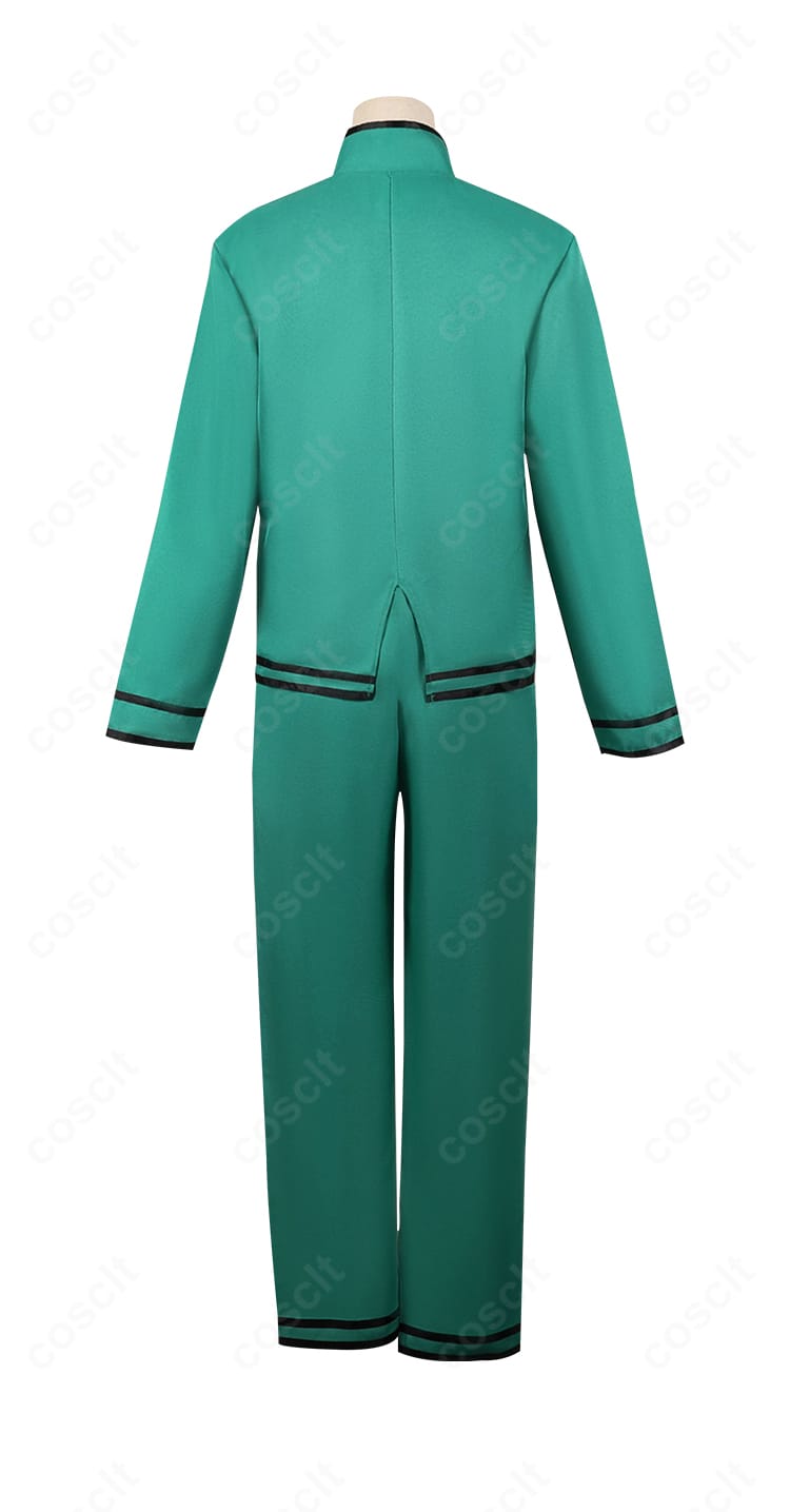 斉木楠雄 PK学園制服コスプレ衣装の背面。背中のライン配置と縫製ディテールまで忠実に表現。