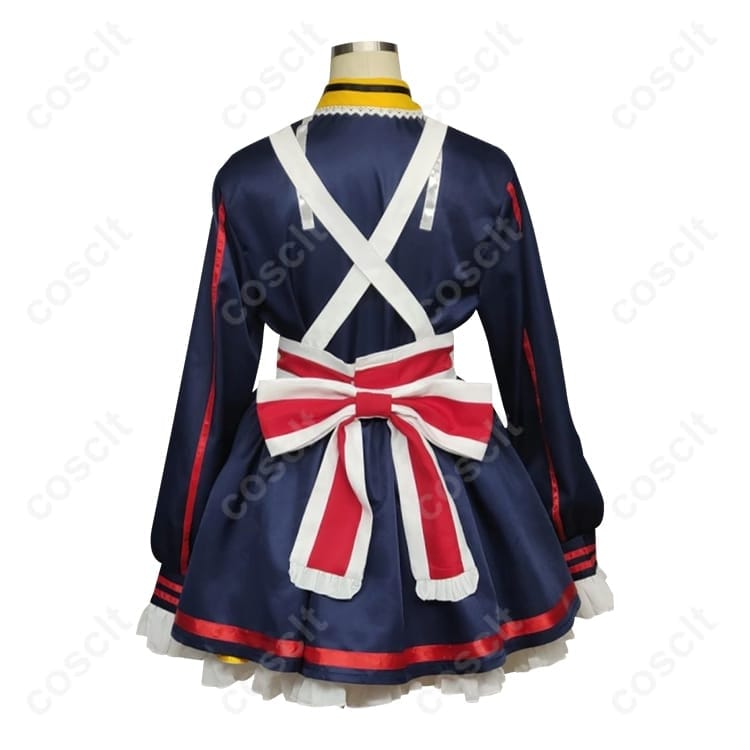 ブルーアーカイブ 愛清フウカ コスプレ衣装｜通気性よく高再現、撮影映えする上品メイド風セット - 4枚目の画像