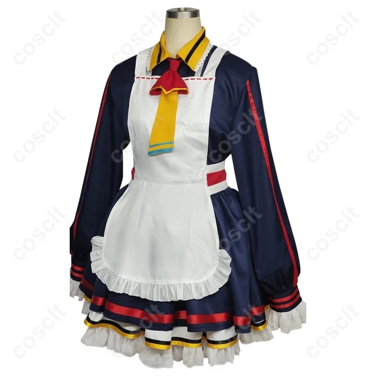 ブルーアーカイブ 愛清フウカ コスプレ衣装｜通気性よく高再現、撮影映えする上品メイド風セット - 2枚目の画像