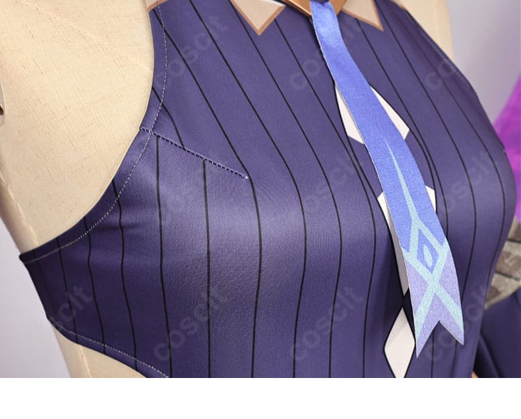 原神 シトラリ衣装の襟帯装飾ディテール。モチーフ形状と縁取りの仕立てを示す接写。