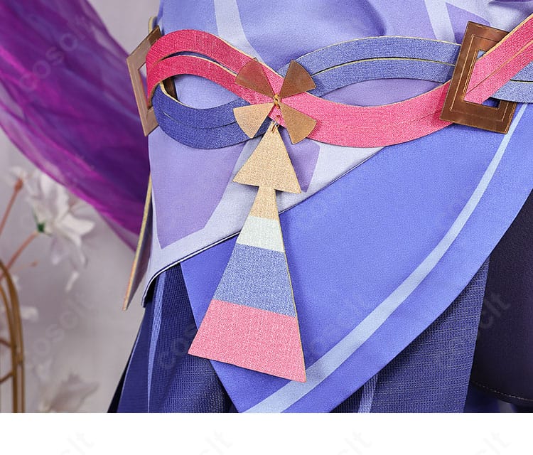 原神 シトラリ衣装の腰間の帯装飾ディテール。結び目の造形とラインの整いを示す。