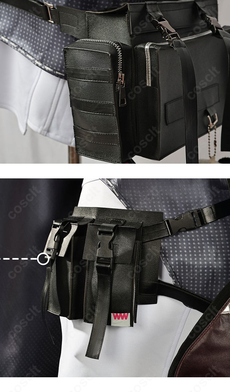 マルベリー衣装の腰飾り詳細。独特の意匠を立体成形で表現し、配色も落ち着いて再現。