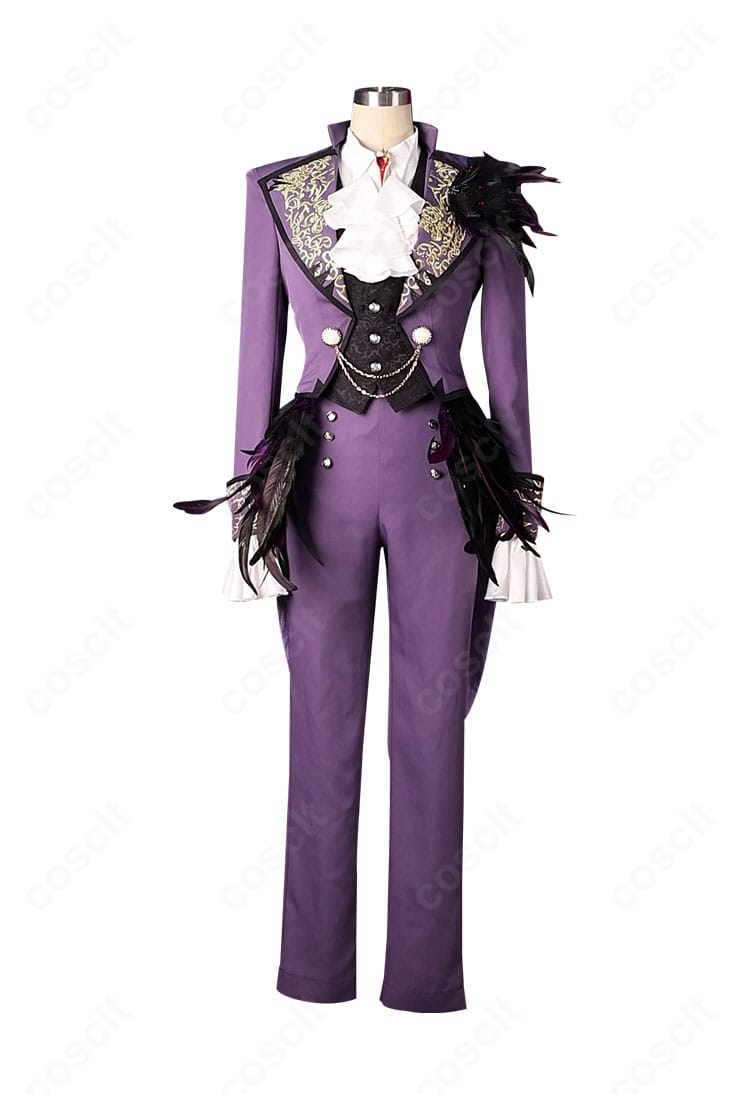 第五人格 フレデリック・クレイバーグ衣装 正面アップ。襟飾りやフロントの縫製と質感が分かる高再現ディテール