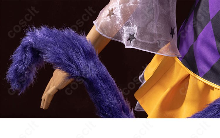 尻尾パーツのディテール。立体装飾が写真映えする質感で再現。