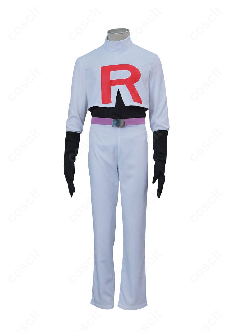 コジロウのロケット団制服コスプレ衣装・正面フルセット画像