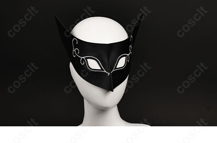 芳澤かすみ 怪盗服の仮面ディテール。造形とカラーリングを捉えたクローズアップ