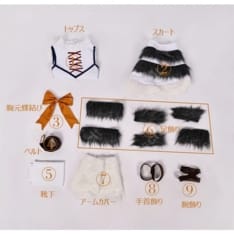 回復術士のやり直し セツナ 氷狼族衣装コスプレ。軽量で高再現、イベント撮影に最適 - 5枚目の画像（サムネイル）