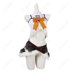 回復術士のやり直し セツナ 氷狼族衣装コスプレ。軽量で高再現、イベント撮影に最適 - 1枚目の画像（サムネイル）