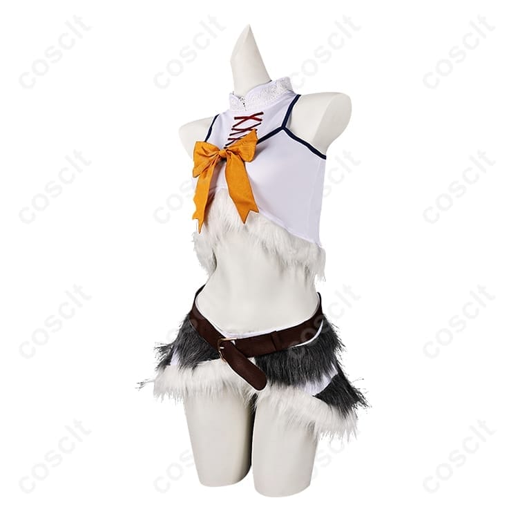 回復術士のやり直し セツナ 氷狼族衣装コスプレ。軽量で高再現、イベント撮影に最適 - 2枚目の画像