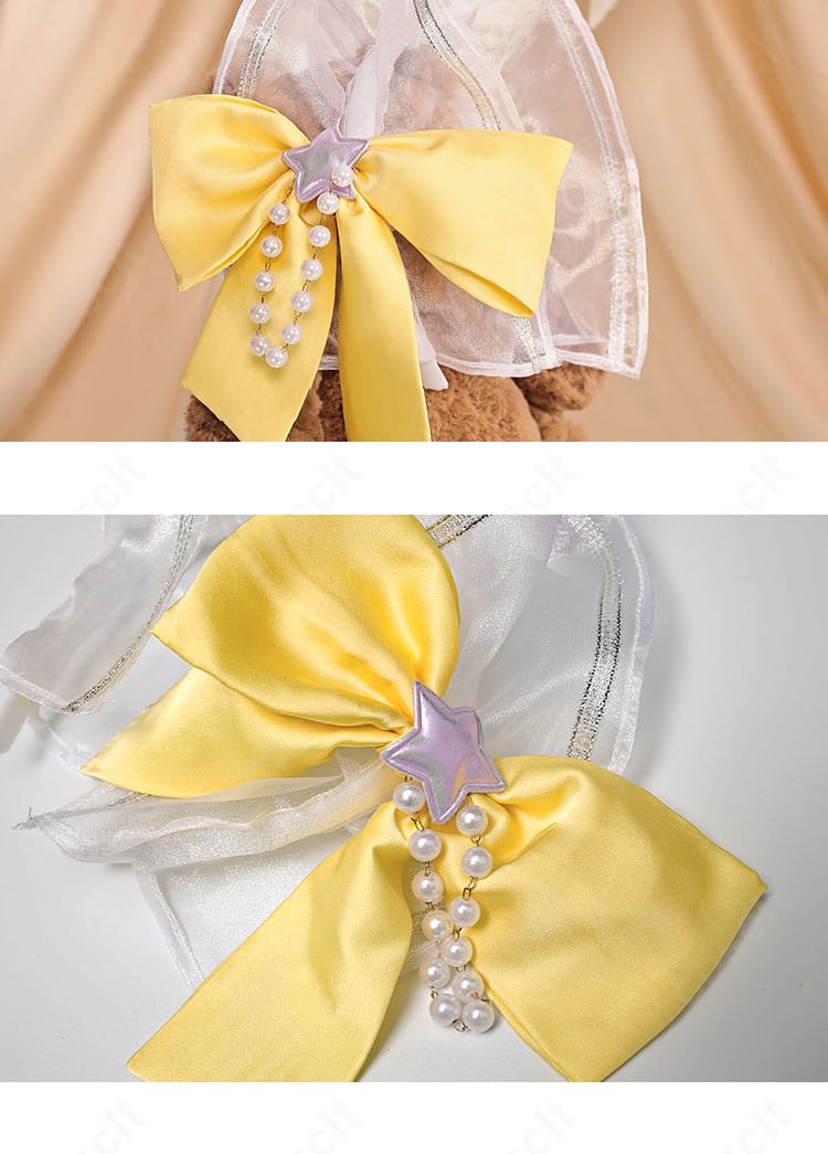 アニー・レスター衣装の髪飾りディテール。キャラクターの特徴的なヘッドドレスを再現。