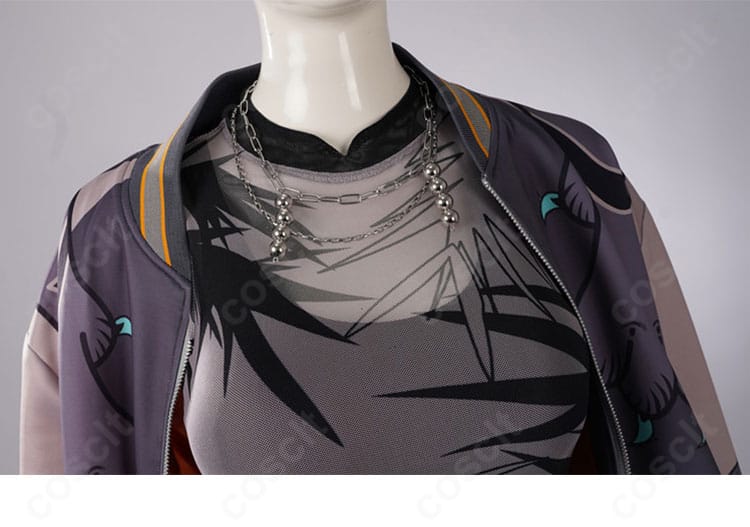 ネックレスのディテール。虎金妃笑虎初期衣装に合わせた付属アクセサリーの質感と造形。