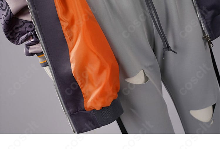 門襟ディテール。門襟の精巧なデザインとコバステッチの仕上がり。