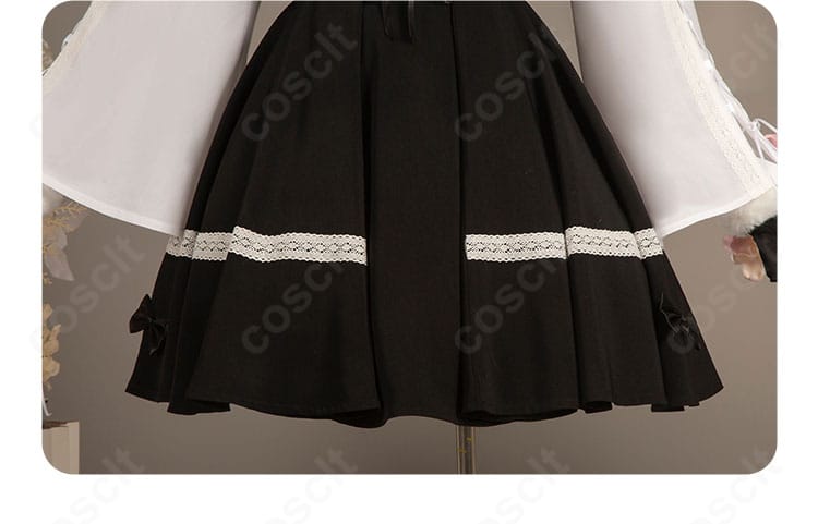 ヨスガノソラ 春日野穹 コスプレ衣装のスカートディテール(タックとライン)