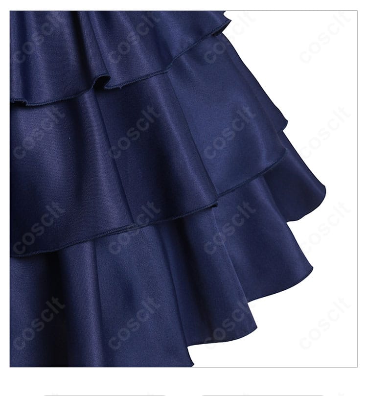 篝火花 魔法少女スカート装飾のクローズアップ。裾のデザインと装飾の質感が分かる画像。