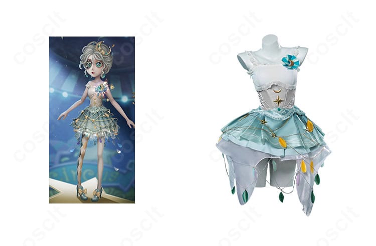 第五人格 踊り子 マルガレータ・ツェレ「漂う月光」SSR衣装の着用イメージ。キャラクターの雰囲気を引き立てるフルコーデ。