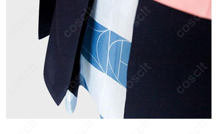 学園アイドルマスター 花海佑芽 初星学園制服コスプレのスカート裾アップ、上品なフレアとヘムの始末で可憐な印象