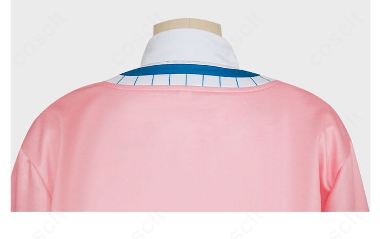 学園アイドルマスター 花海佑芽 初星学園制服コスプレの背面装飾詳細、隠しファスナーとホックの処理が見えるカット