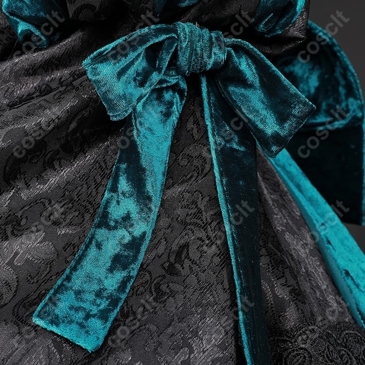 黒執事 シエル 緑の魔女編ドレス 高再現で上品、イベントや撮影も快適 - 6枚目の画像