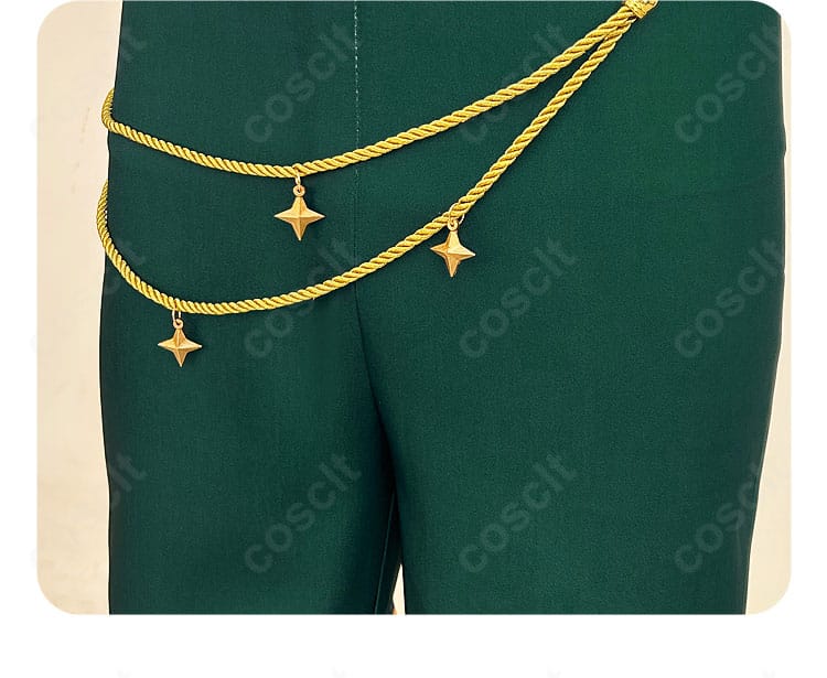 あんさんぶるスターズ! 紫之 創 スタフェス衣装の腰部ひも飾りの詳細。結びの形と装着位置が分かるディテールカット。