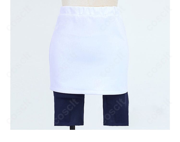 ハルカ衣装スカート部の装飾ディテール、縁取りとステッチ