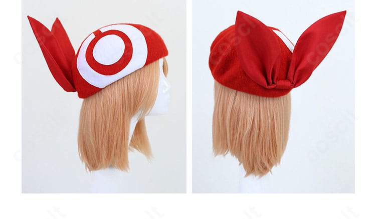 ハルカ衣装の帽子側面と背面、縁取りとフォルムの確認