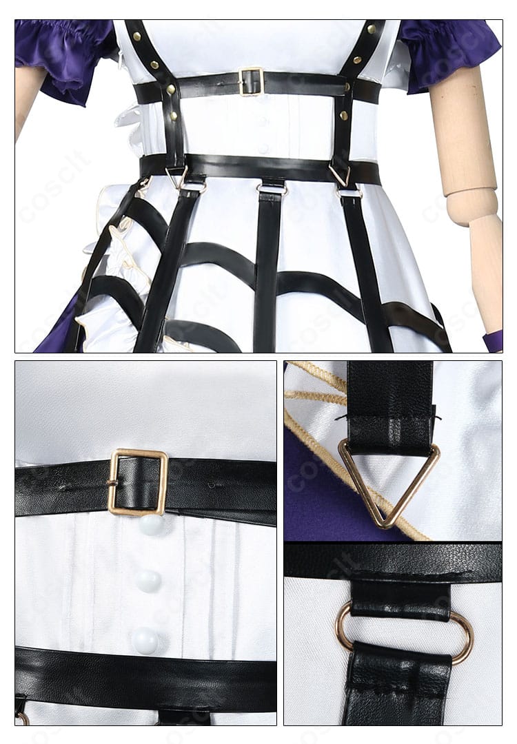 狂蘭メロコ 新ビジュアル準拠の帯・腰まわり装飾アップ。ベルトとコンポーネントの質感、金具の色味が分かる。