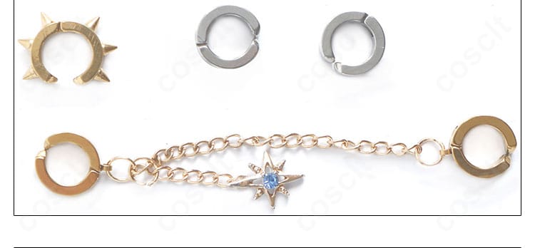 狂蘭メロコ メイド衣装の首飾り・アクセサリー詳細。つけ襟とネック周りのパーツ構成、意匠のバランスを確認できる。