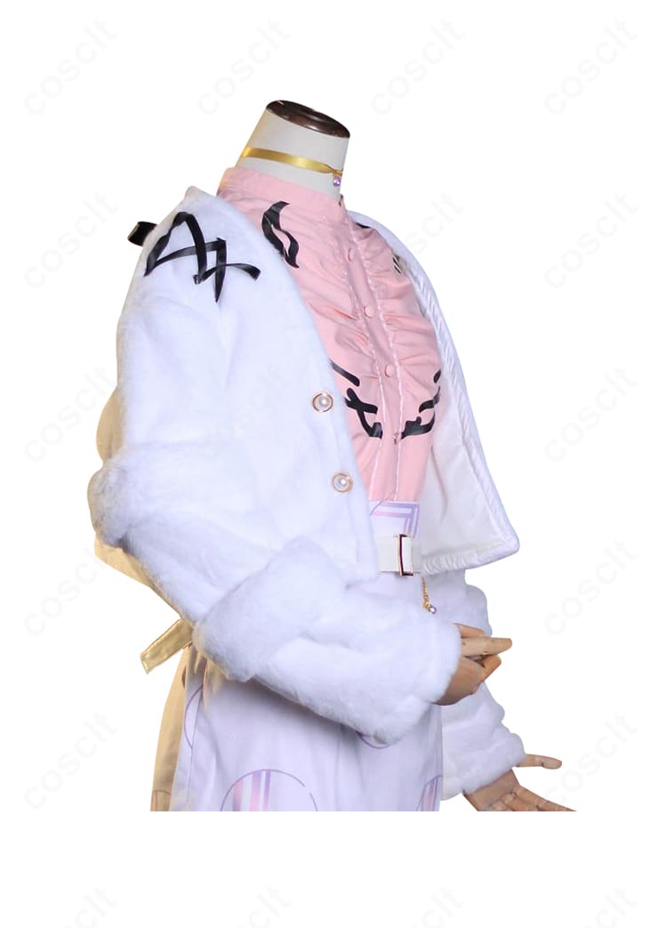 一条莉々華 初期衣装の右側ディテール。袖口とサイドライン、アクセントパーツの再現度に焦点。