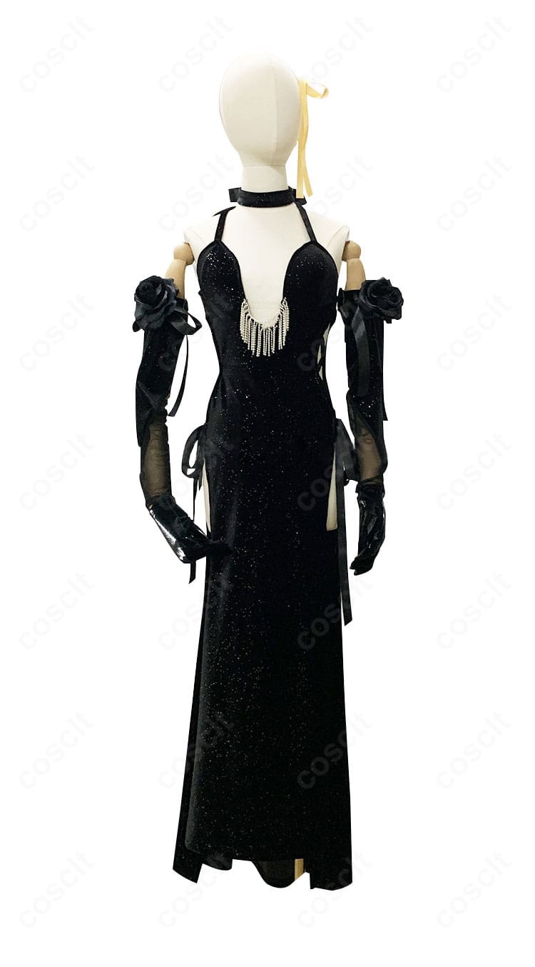 勝利の女神:NIKKE モダニア衣装の正面ディテール。通気性の良い薄手素材と精密な縫製、オーダーメイド対応のフィット感が分かるアップ。