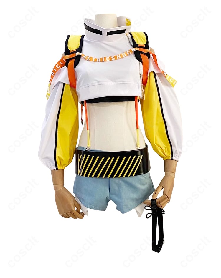 COSCLT エレグ コスプレ衣装 装飾ディテール。刺繍・意匠パーツの質感と精緻な縫製が分かる近接写真。