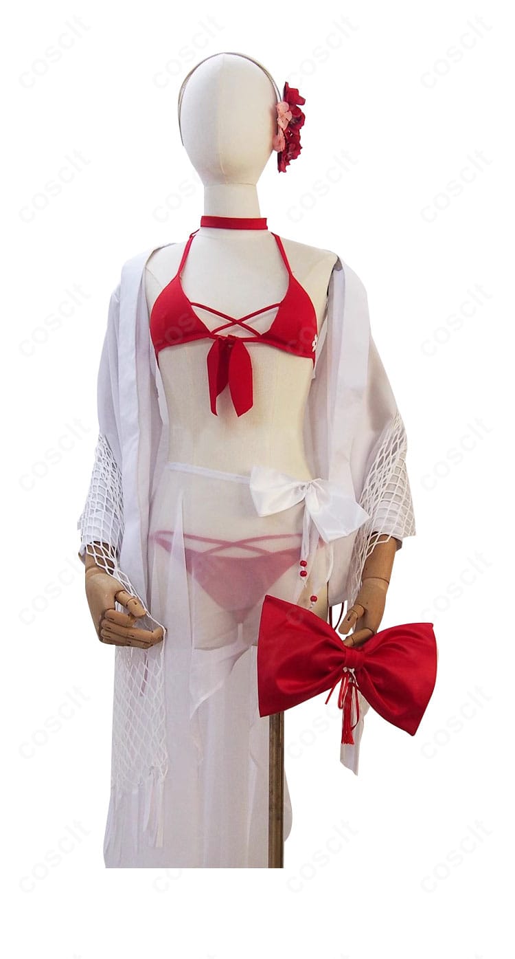 サクラのブルーム・イン・サマー水着コス正面アップ。特徴的なカットラインと高再現の配色が分かるディテール写真。