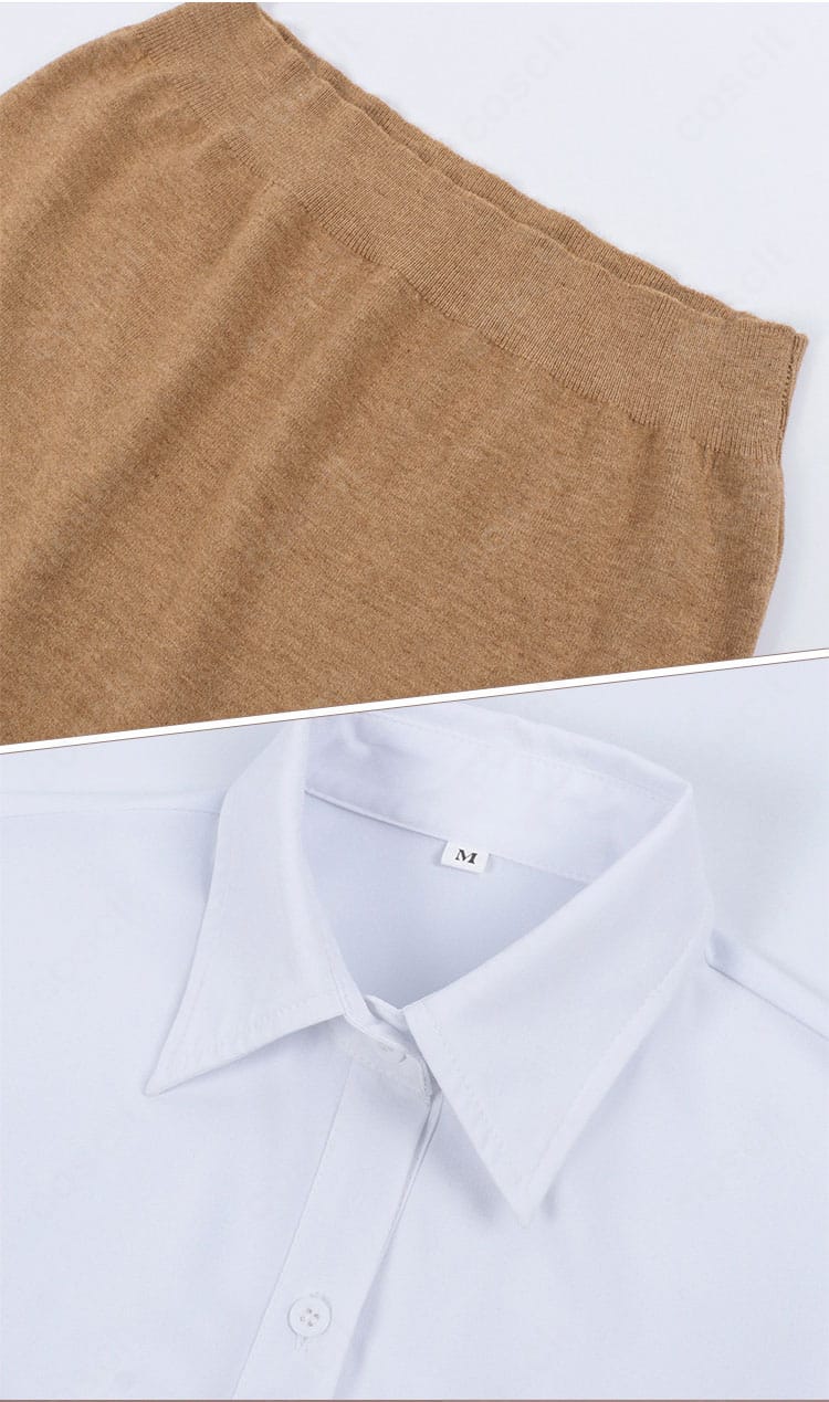 綾瀬桃 制服コスプレ 小物含む装飾ディテールの近接。質感と仕上がり確認用