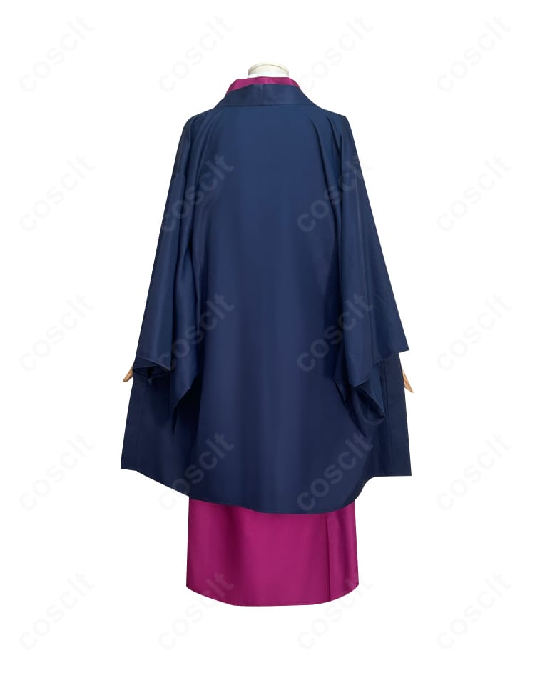 宇髄天元 コスプレ衣装の背面写真。バックスタイルの裁ち位置とシルエット、腰回りのバランスを明確に示す。