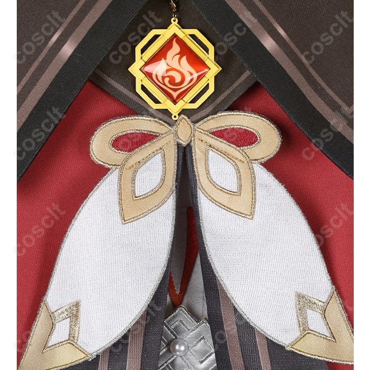 原神 胡桃（フータオ）残雪に咲く紅 コスプレ 衣装一式 高再現で撮影映え、着脱もラク - 4枚目の画像