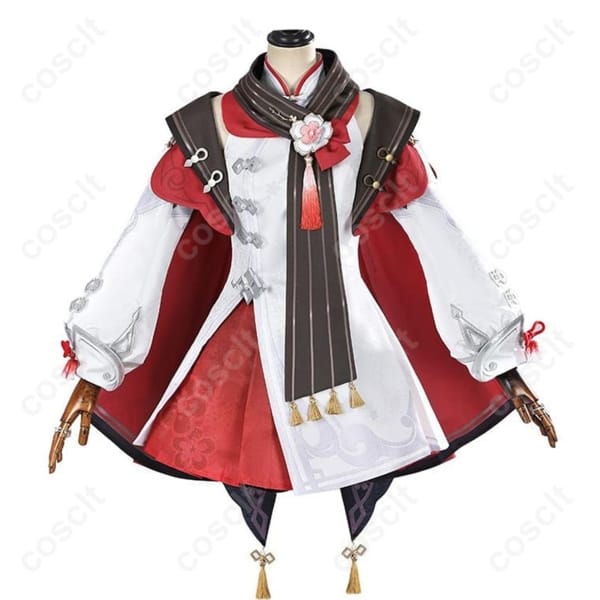 原神 胡桃（フータオ）残雪に咲く紅 コスプレ 衣装一式 高再現で撮影映え、着脱もラク