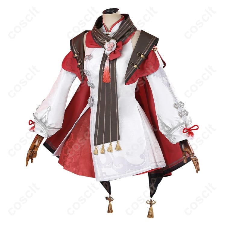 原神 胡桃（フータオ）残雪に咲く紅 コスプレ 衣装一式 高再現で撮影映え、着脱もラク - 2枚目の画像