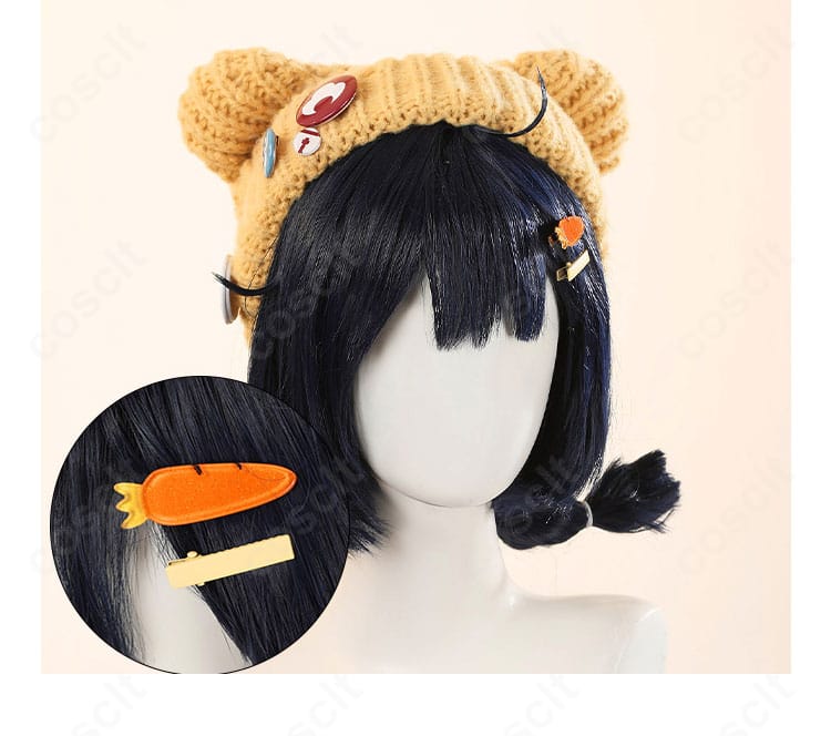 原神 香菱 大つごもりの歓声 ヘアアクセサリーの近接画像。形状と質感でキャラの特徴を表現。