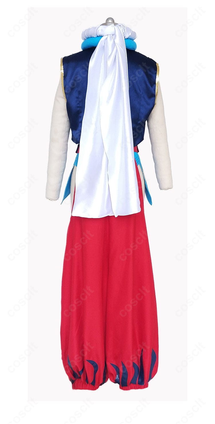 Fate/Grand Order ギルガメッシュ（キャスター）衣装の背面細部。高級感ある刺繍の糸色とステッチワークが分かるアップ