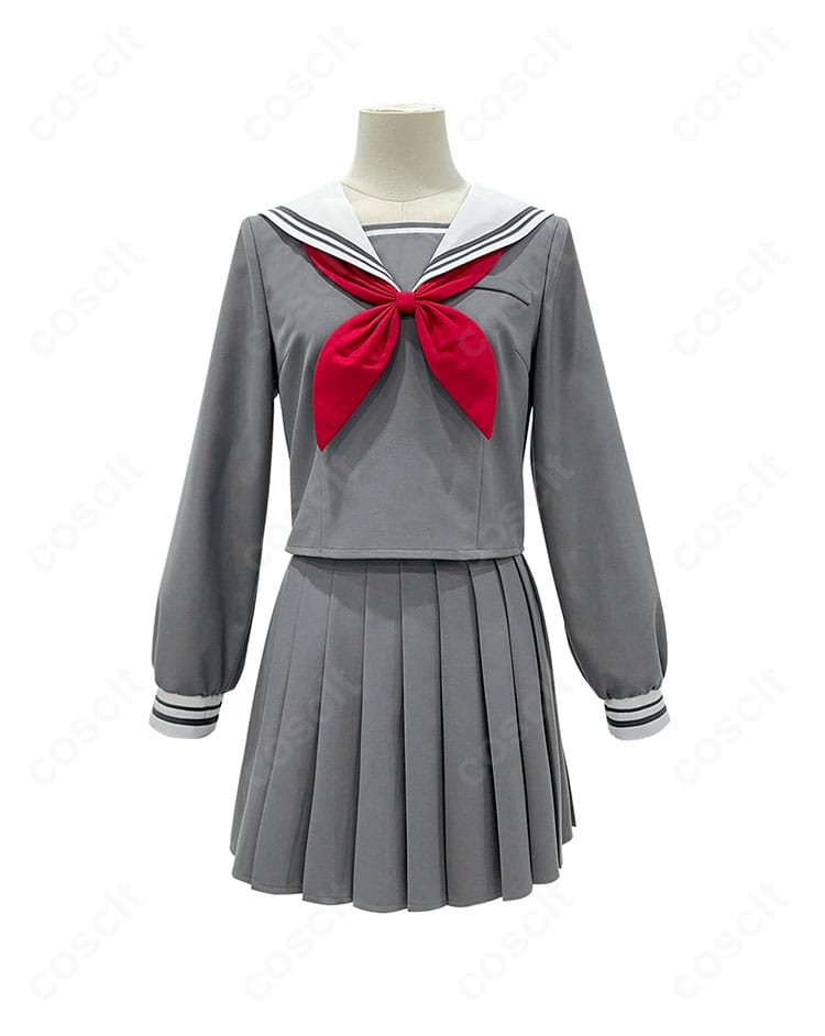 プロジェクトセカイ 宮益坂女子学園セーラー服 正面アップ。襟ラインとトップスのシルエット、発色の良さが分かる画像。