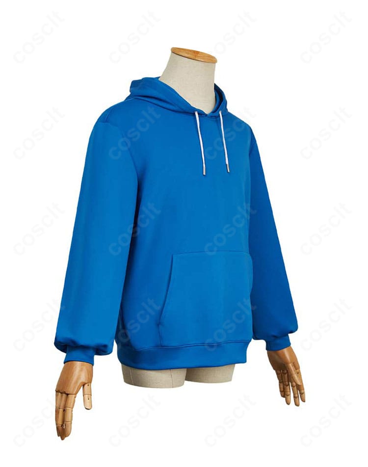 朝倉シン パーカー右側面のディテール。袖のラインと縫製の補強箇所を確認できる。