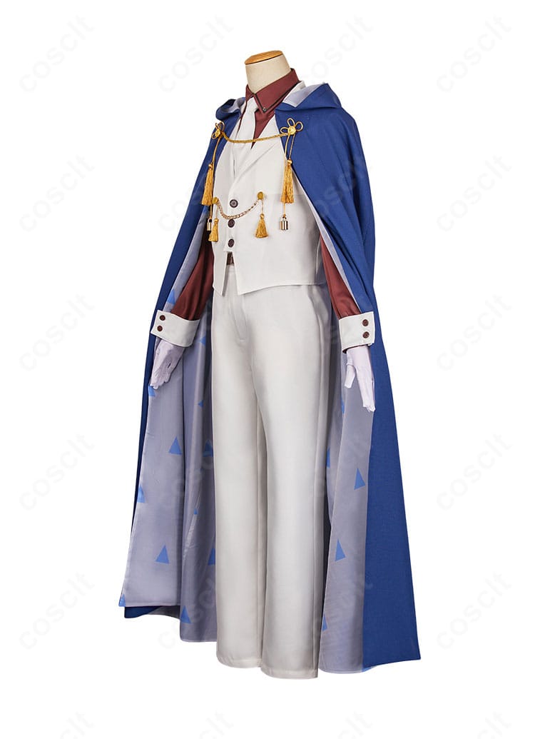 地縛少年花子くん 蒼井茜 時計守仕様コスプレの左側面。端正なシルエットと袖のデザインを強調したカット。