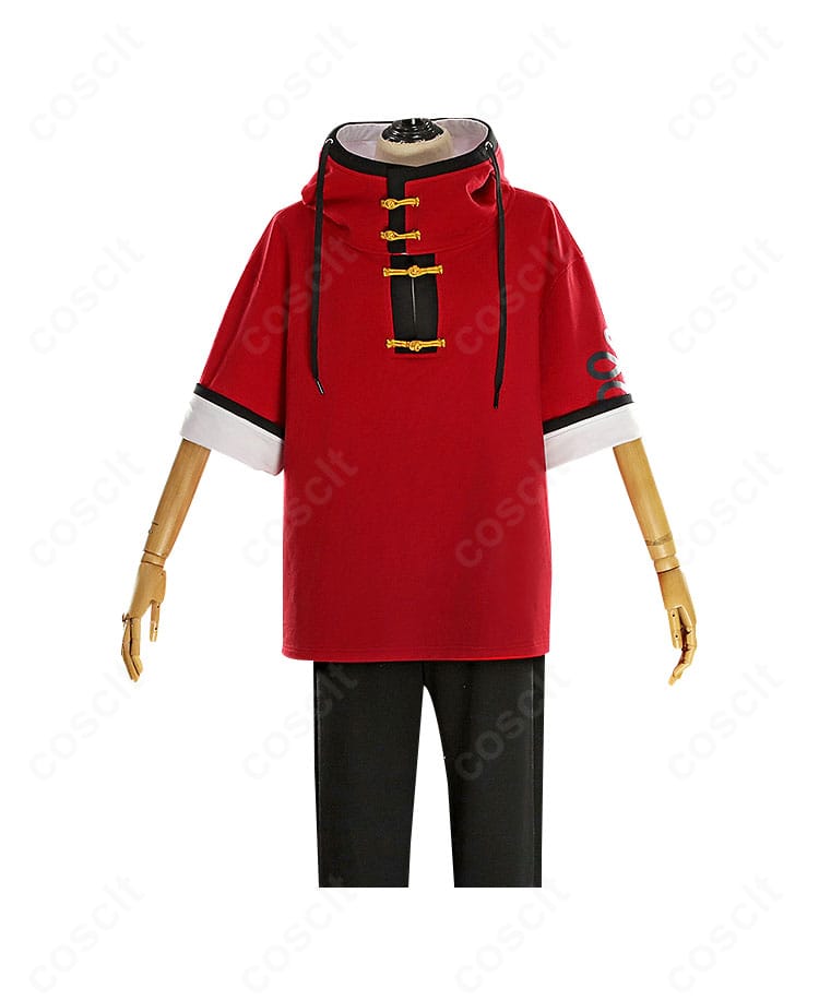 極楽街 アルマ コスプレ衣装の正面ディテール。襟元から裾までのラインと質感を強調