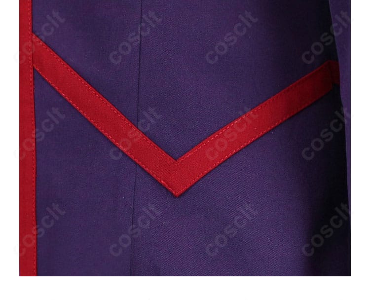 シルバー衣装 上着(アウター)の装飾ディテール。無駄のない意匠で再現度を向上