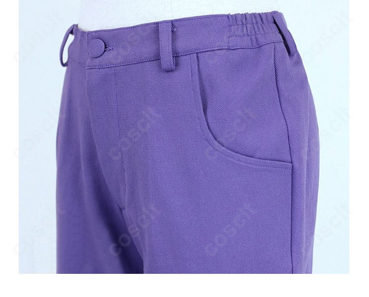 シルバー衣装 ズボンのウエスト部分ディテール。安定して履きやすい仕様