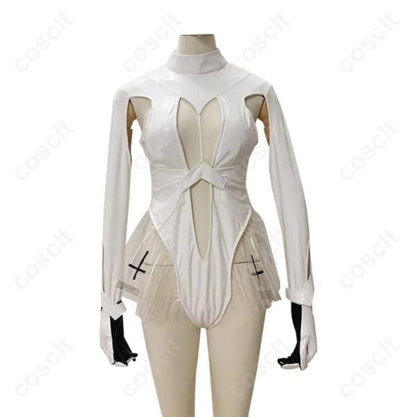 勝利の女神：NIKKE シンデレラ 白レオタード 高再現で長時間も快適、撮影に強い一着