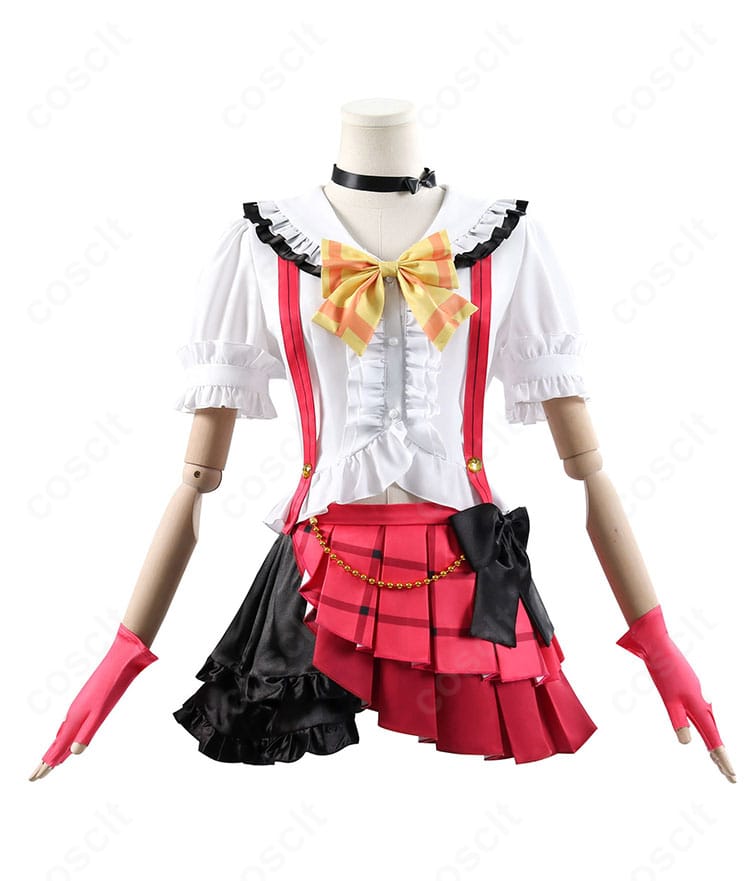 高坂穂乃果 コスプレ衣装の正面アップ。7周年バージョンの配色と装飾がわかる構図で、清楚かつ明るい印象を表現。