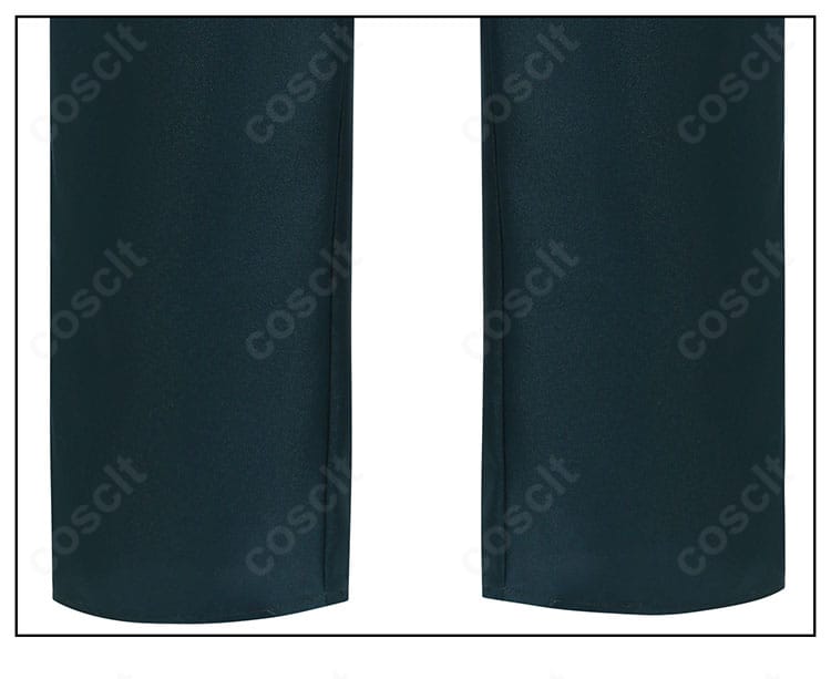 坂本太郎 コスプレ衣装のズボン脚部ディテール。ストレートシルエットのステッチを強調